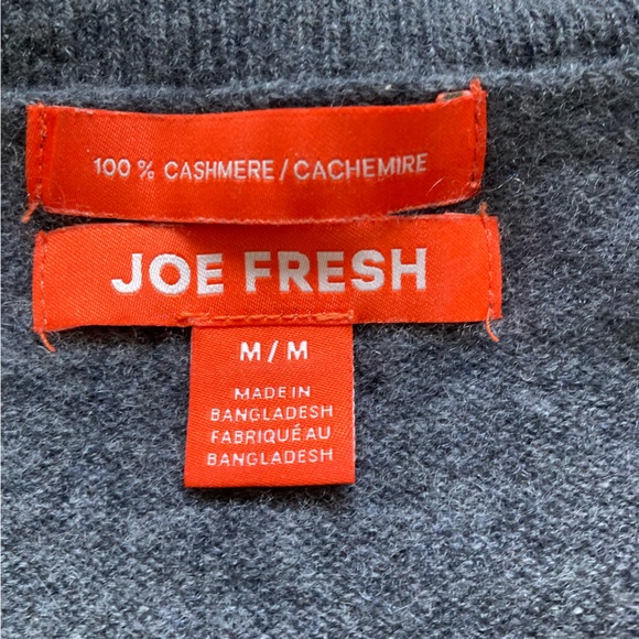 100% Cashmere Joe Fresh Crew Neck Sweater - Picture 2 of 2